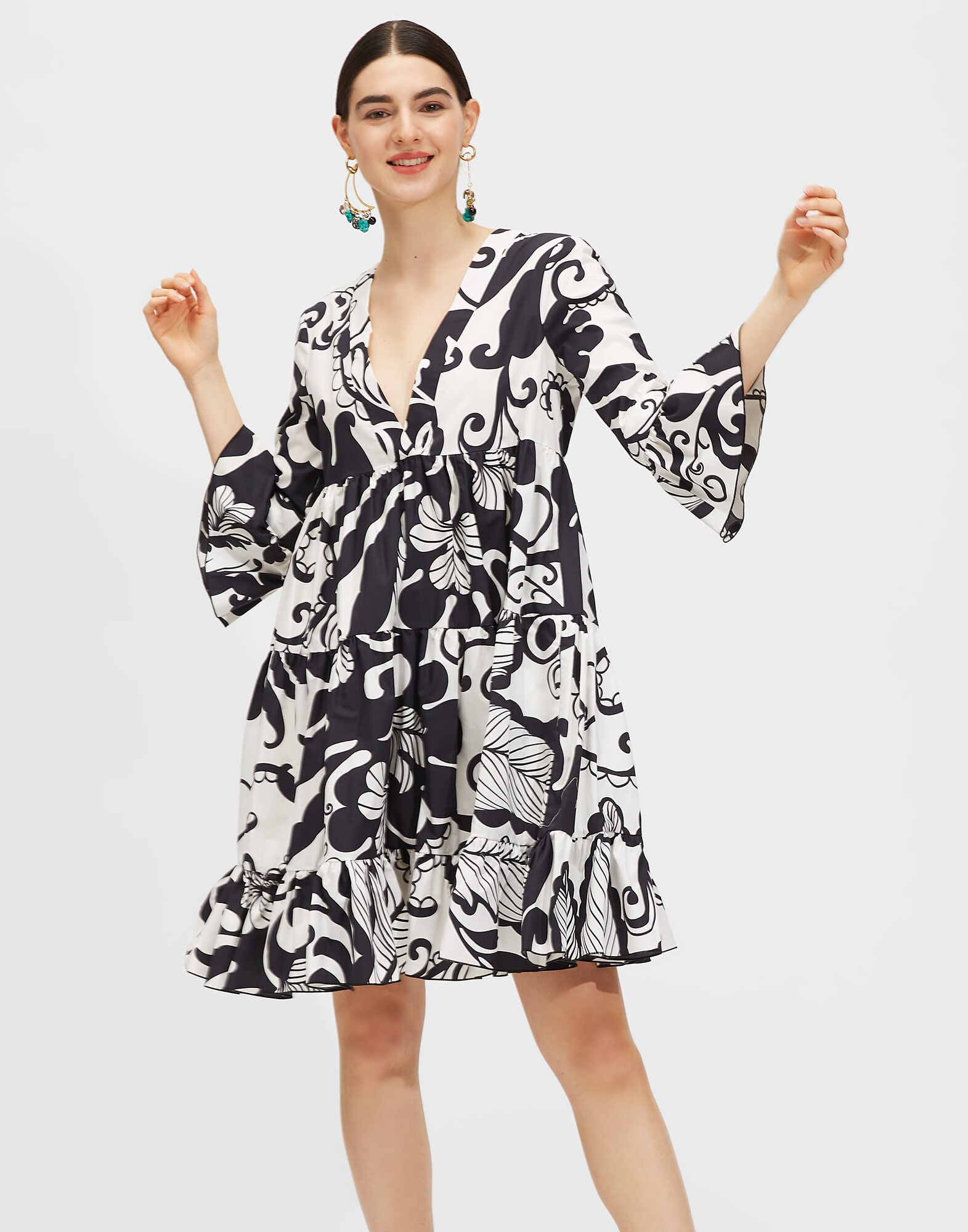 LaDoubleJ Short Jennifer Jane Dress Marea Bianco DRE0164COT001MRE0004