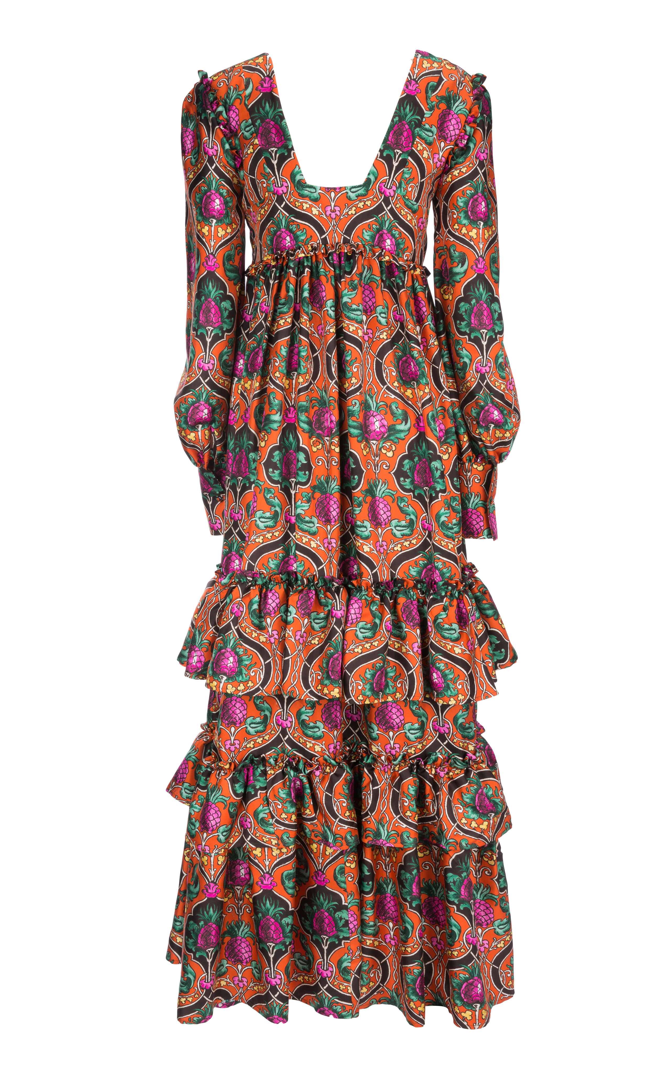 LaDoubleJ Casati Dress Ananas Arancio DRE0046SIL001ANA0002