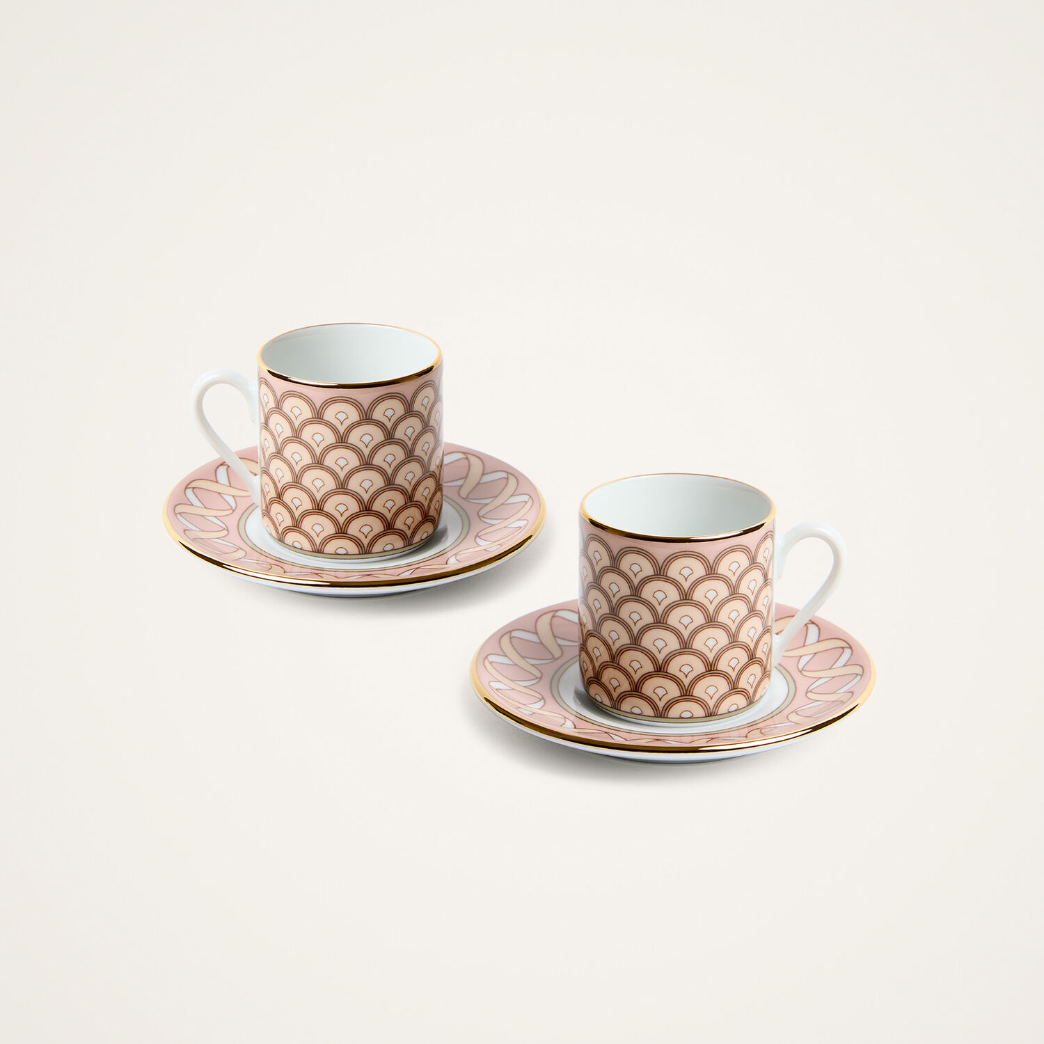 La Doublej Impero Espresso Cup Set Of 2 In Odysseus Dusty Pink