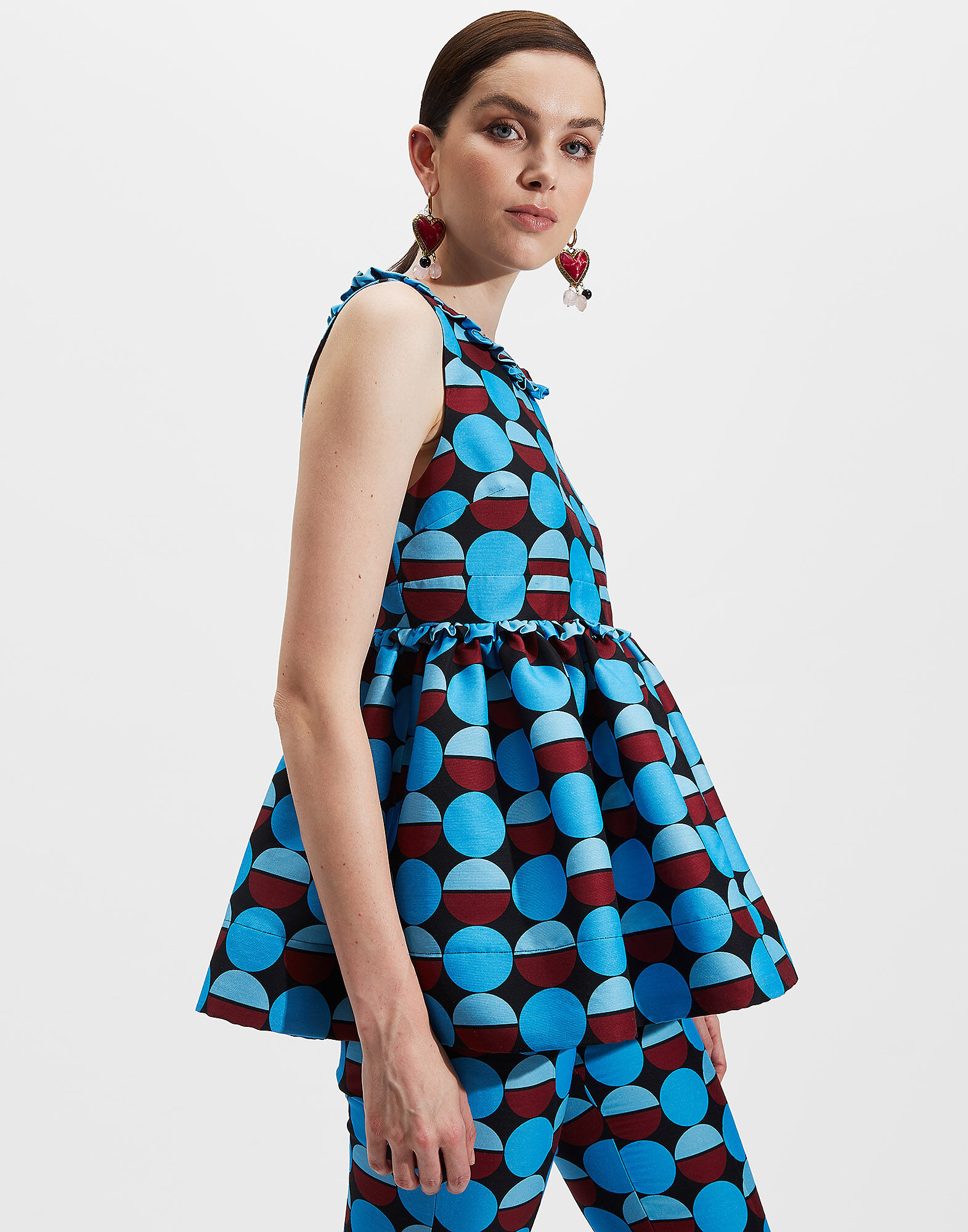 LaDoubleJ Luisa Top Sfere Azzurro TOP0023CAD001SFE0003