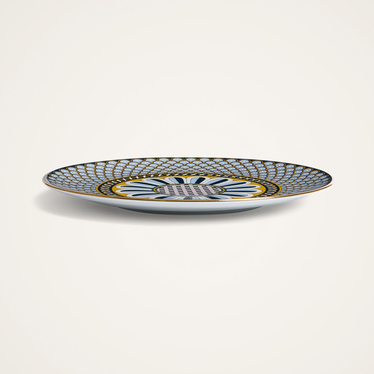 Shop La Doublej Serving Platter In Napoli Midnight Blue