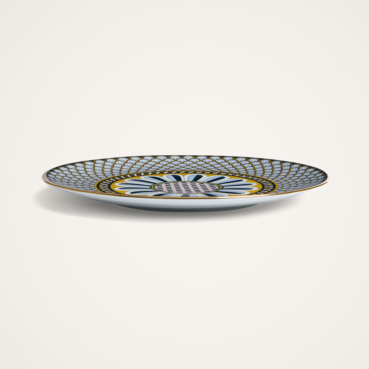Shop La Doublej Serving Platter In Napoli Midnight Blue