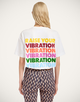 La DoubleJ Raise Your Vibration T-Shirt La DoubleJ Raise Your Vibration T-Shirt Solid Print TSH0020JER032SOP04WH05