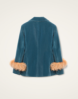 La DoubleJ Keaton Jacket La DoubleJ Keaton Jacket Light Blue JAC0073VEL011SOLIDBU01