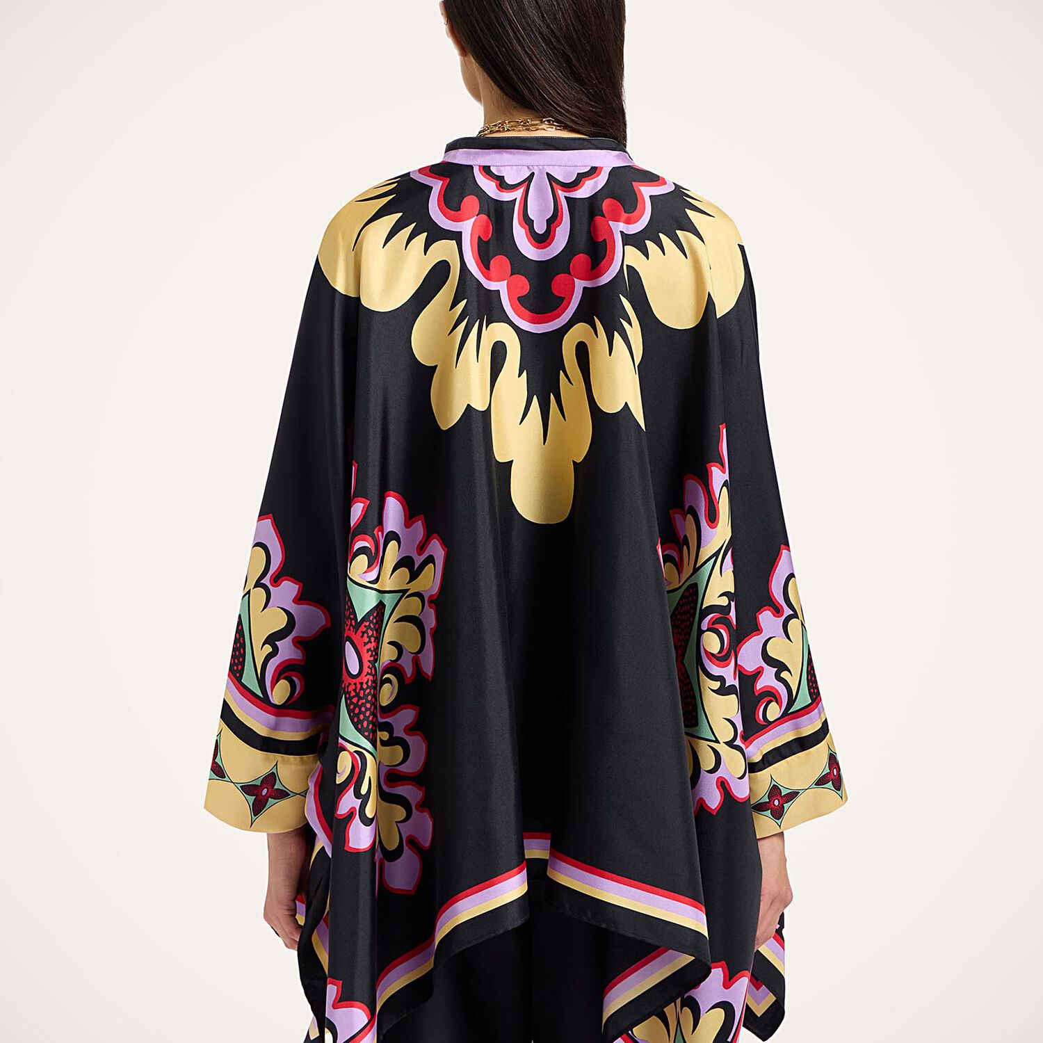 La Doublej La Double J Silk Twill Shirt With Cascading Fit