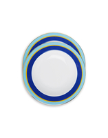 La DoubleJ Soup Plates Set Of 2 Rainbow Blue SOU0002CER001RAI04BU03