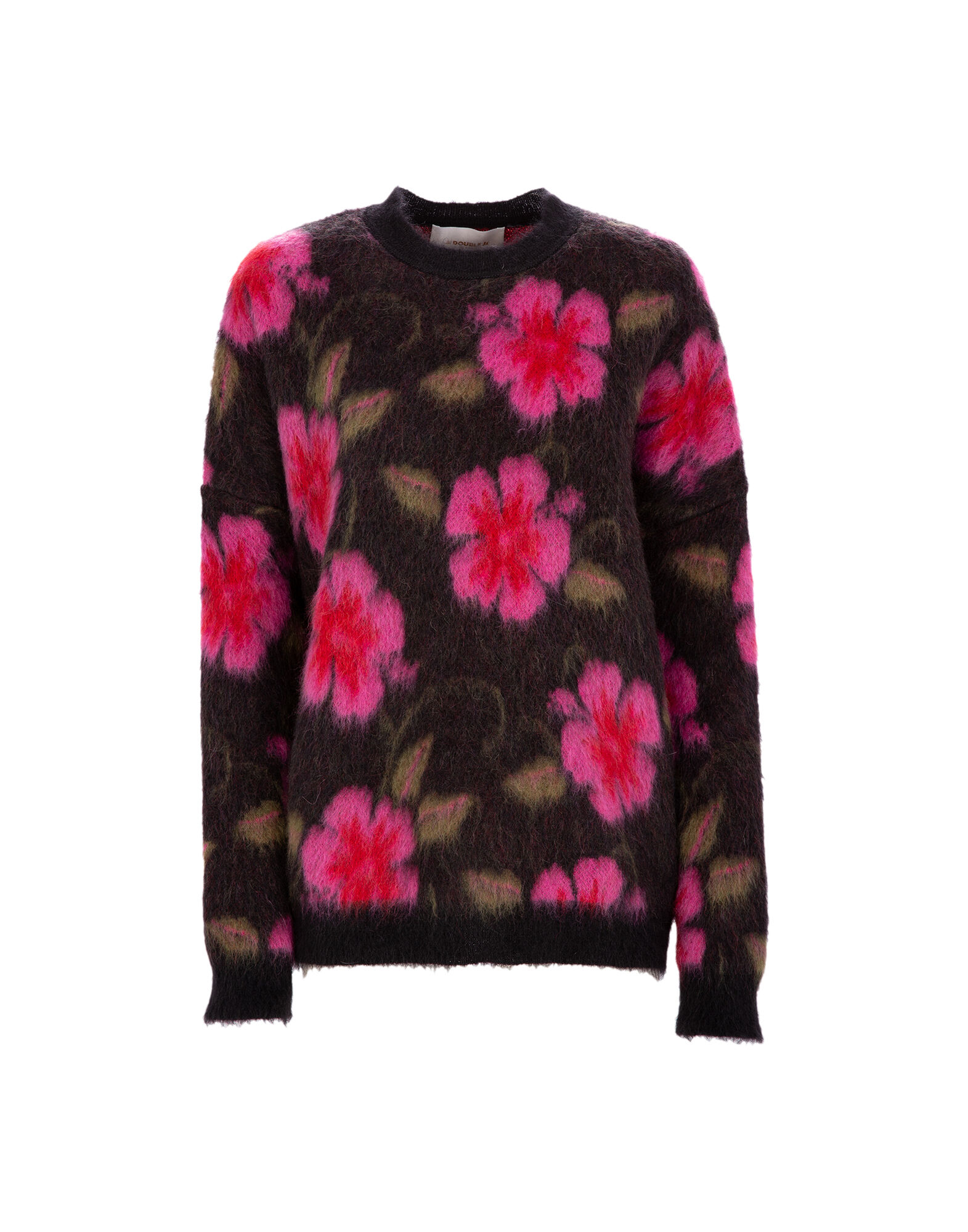 LaDoubleJ Oversize Crew Neck Hawaiian Flower PUL0018KNI012HAW0001