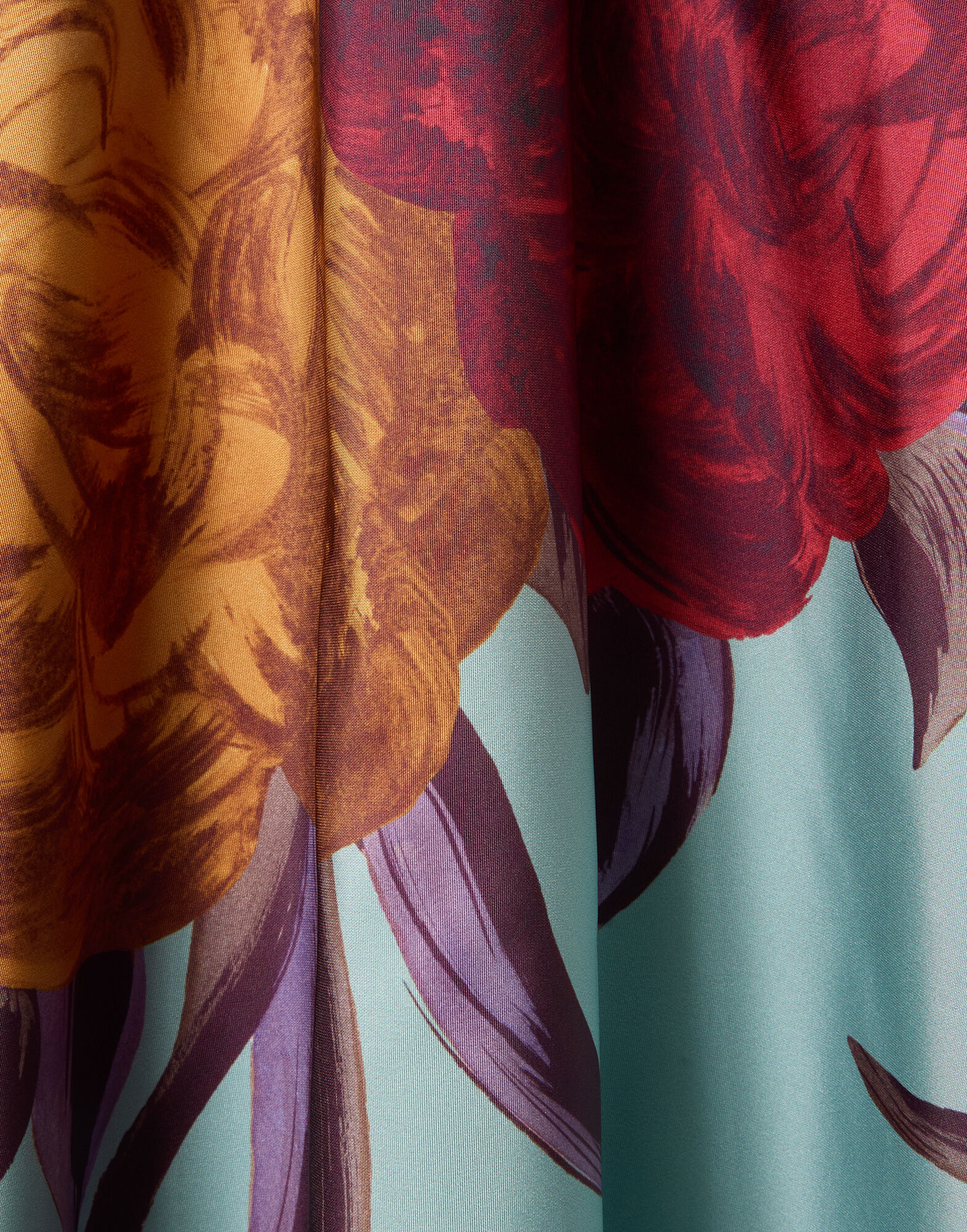 La DoubleJ Drawstring Skirt Peony Plac&eacute;e Light Blue SKI0106FAI004PEO06BU01