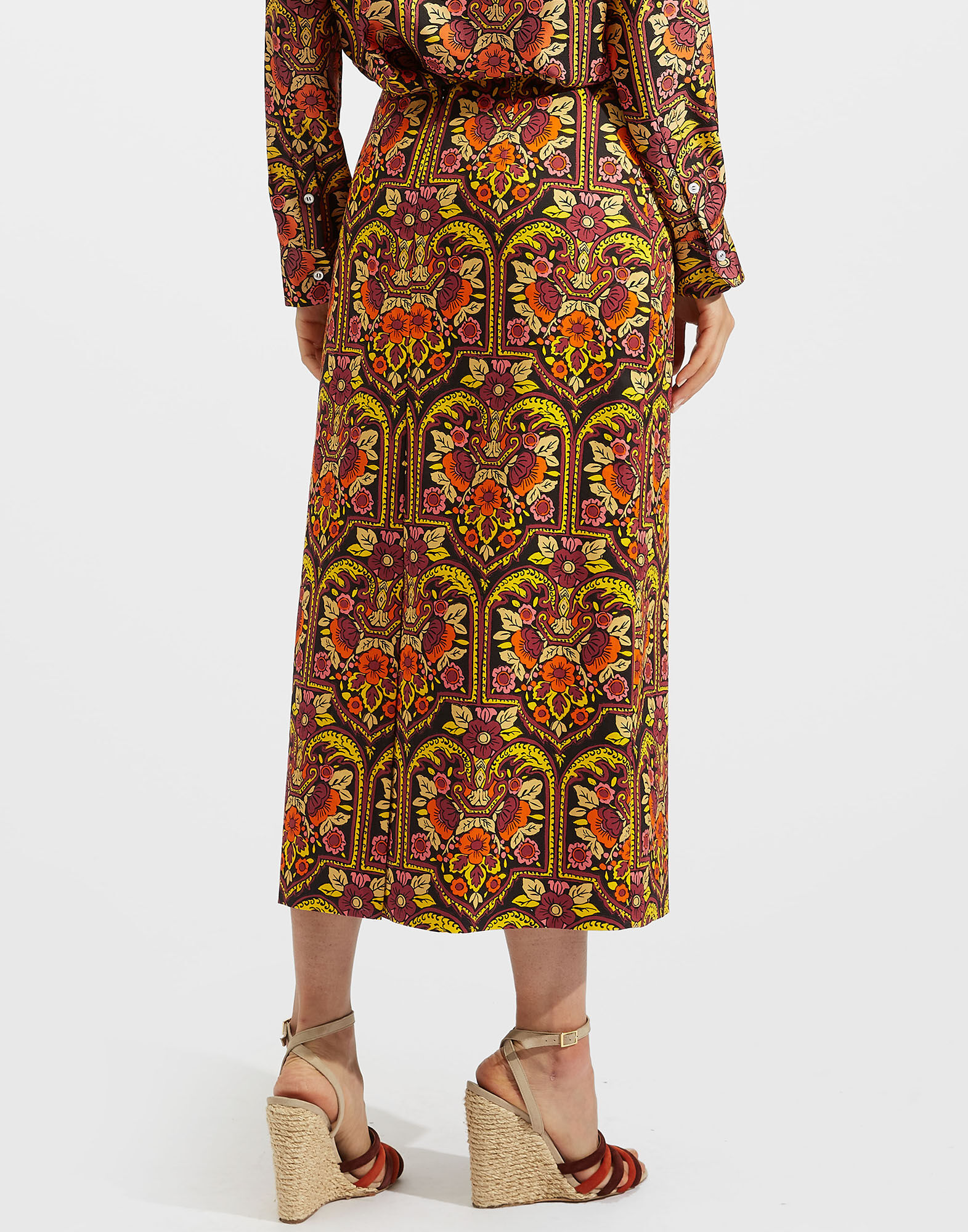 La DoubleJ Pencil Skirt Corte SKI0011COT006CRT01BL01