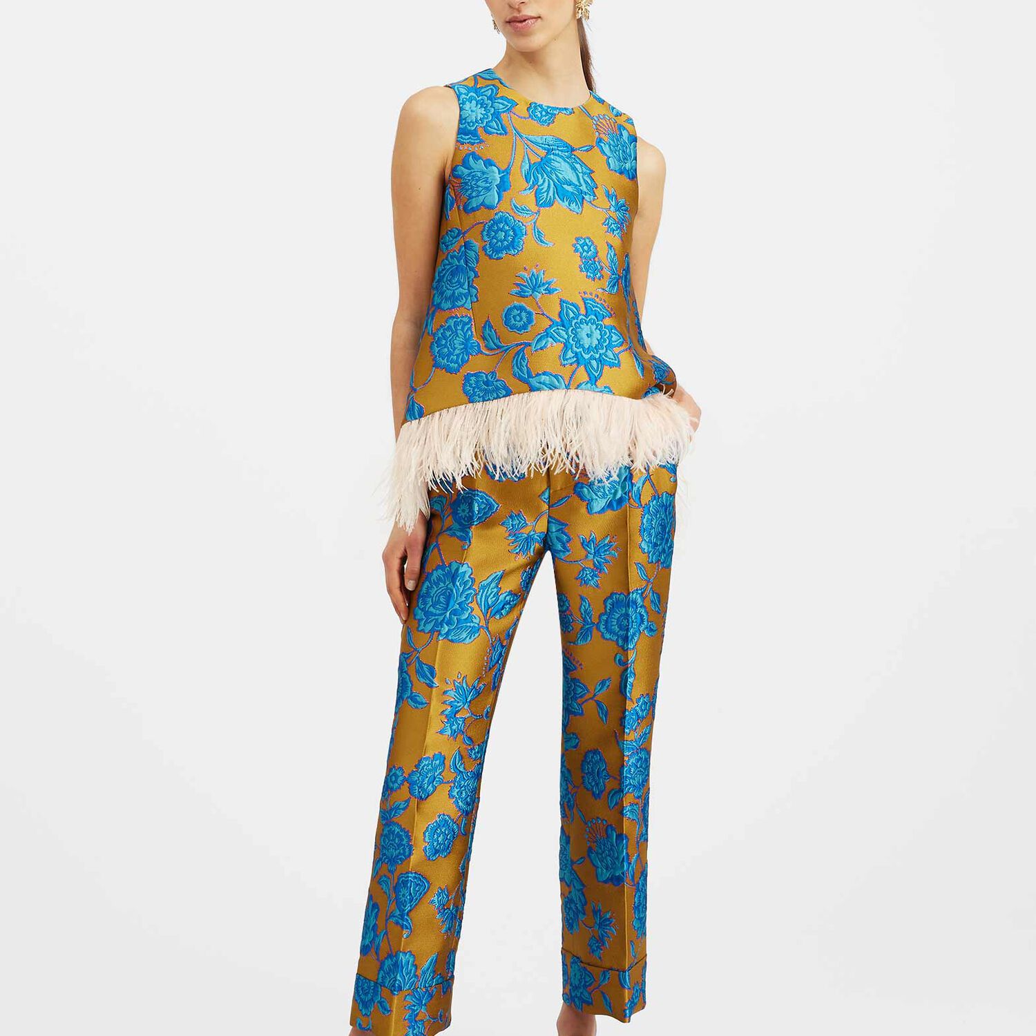 La Doublej Hendrix Pants In Hottie Turquoise