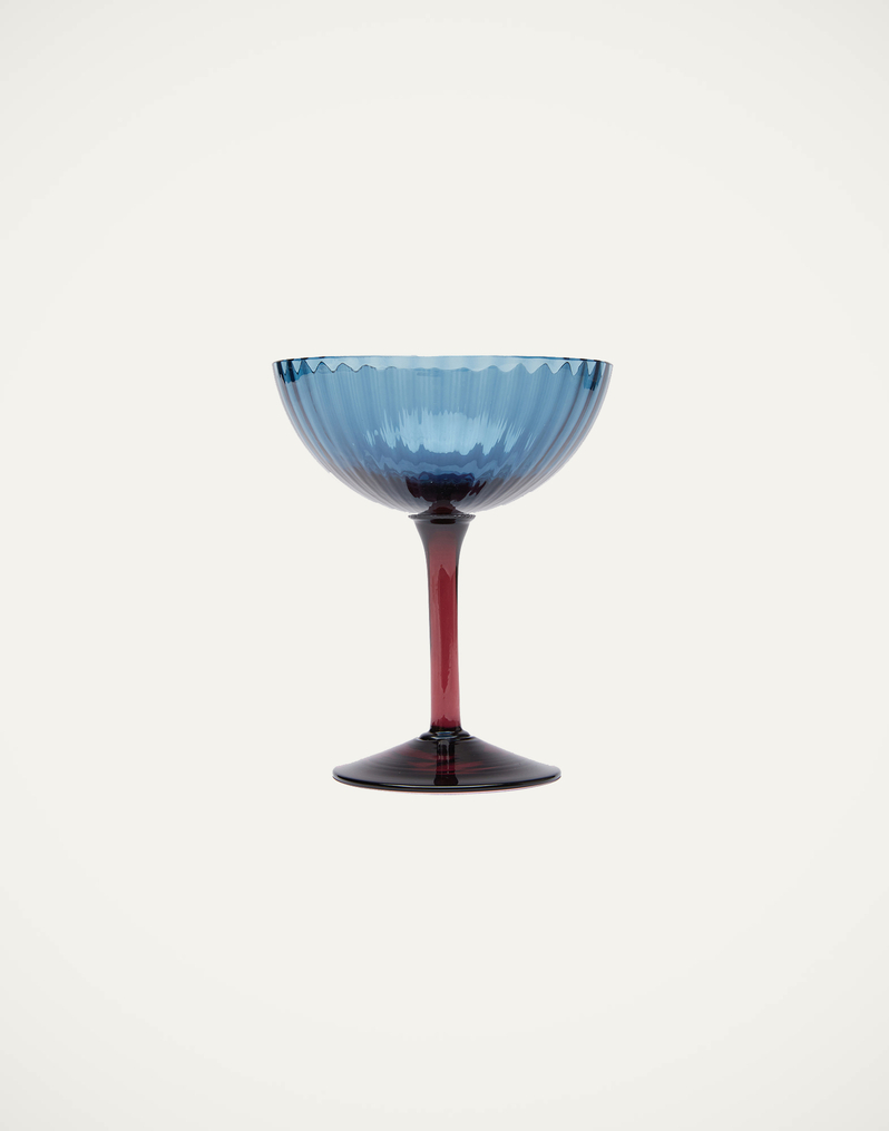 La DoubleJ Champagne Coupe Set of 4 La DoubleJ Champagne Coupe Set of 4 Rainbow Mix GLA0013MUR001ASS0004