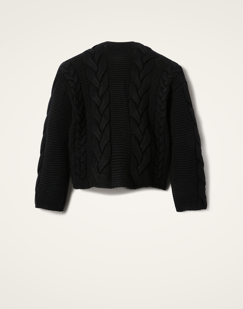 La DoubleJ Portrait Cardigan La DoubleJ Portrait Cardigan Solid Black PUL0211KNI120VA271BL01