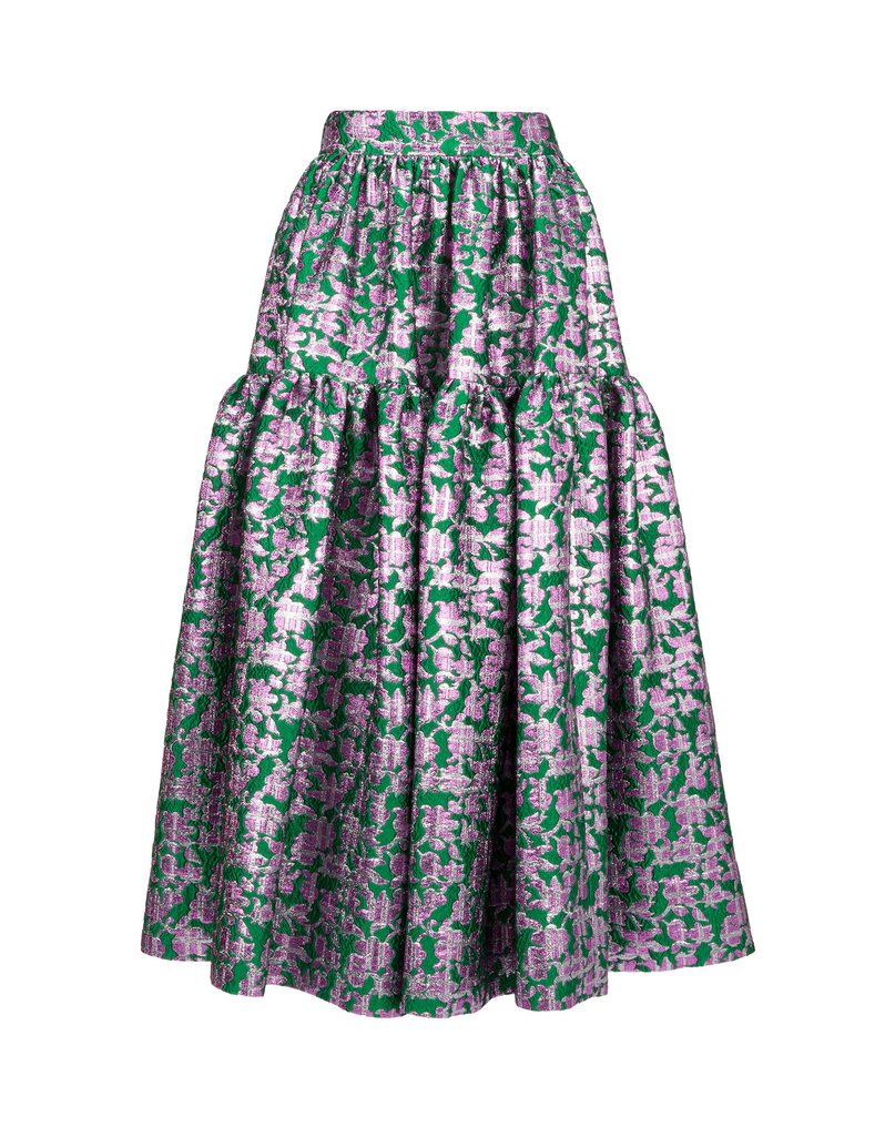 LaDoubleJ Oscar Skirt LaDoubleJ Oscar Skirt Check Verde SKI0012JAC009CHE0002