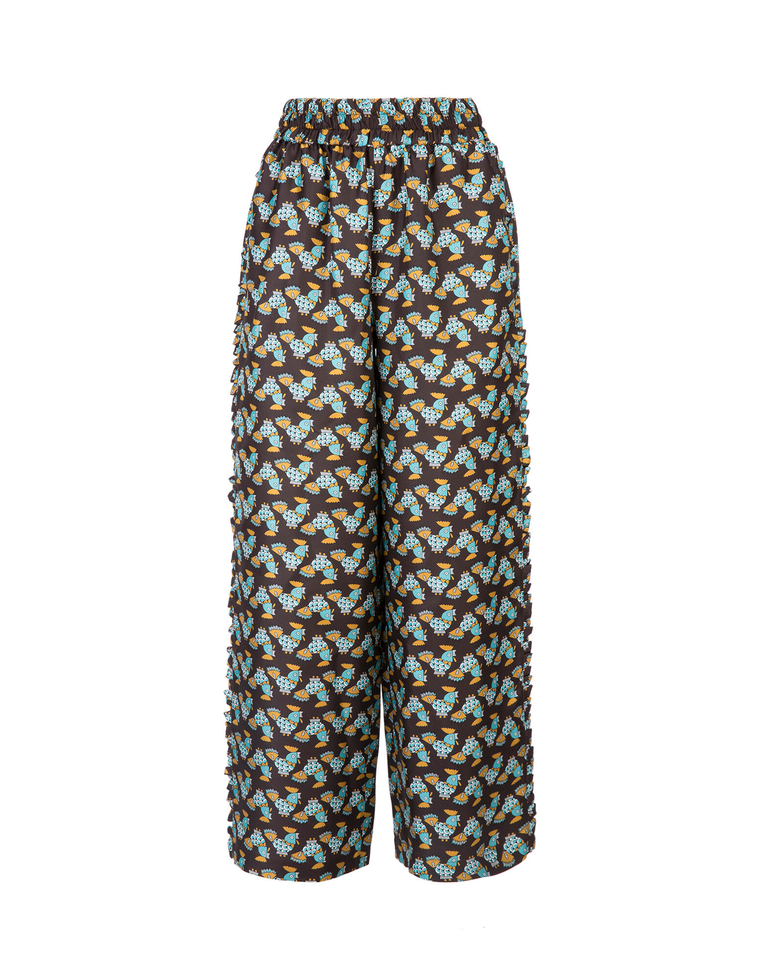 LaDoubleJ Ruffle Pants Choco Galletti TRO0002SIL001GAL0002