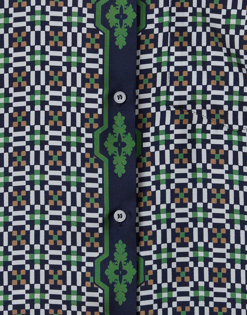 La DoubleJ Boy Shirt La DoubleJ Boy Shirt Mariposa Placée Green SHI0040SIL006MAR07GR02