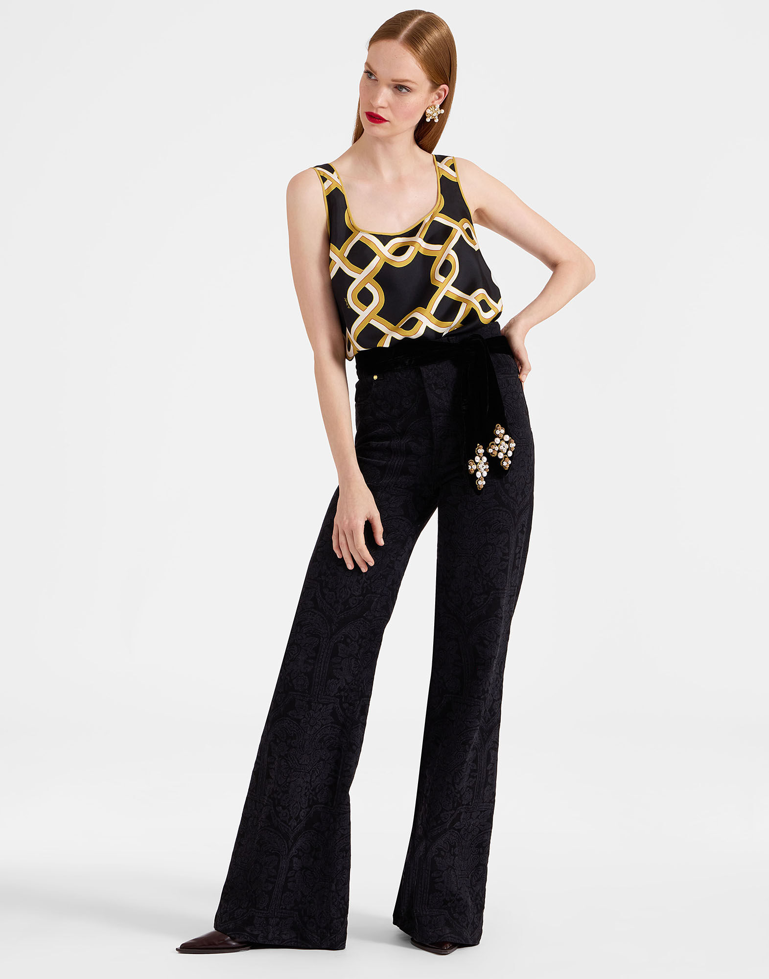 La DoubleJ Twirl Top Tackle Black TOP0085SIL001TAC01BL01