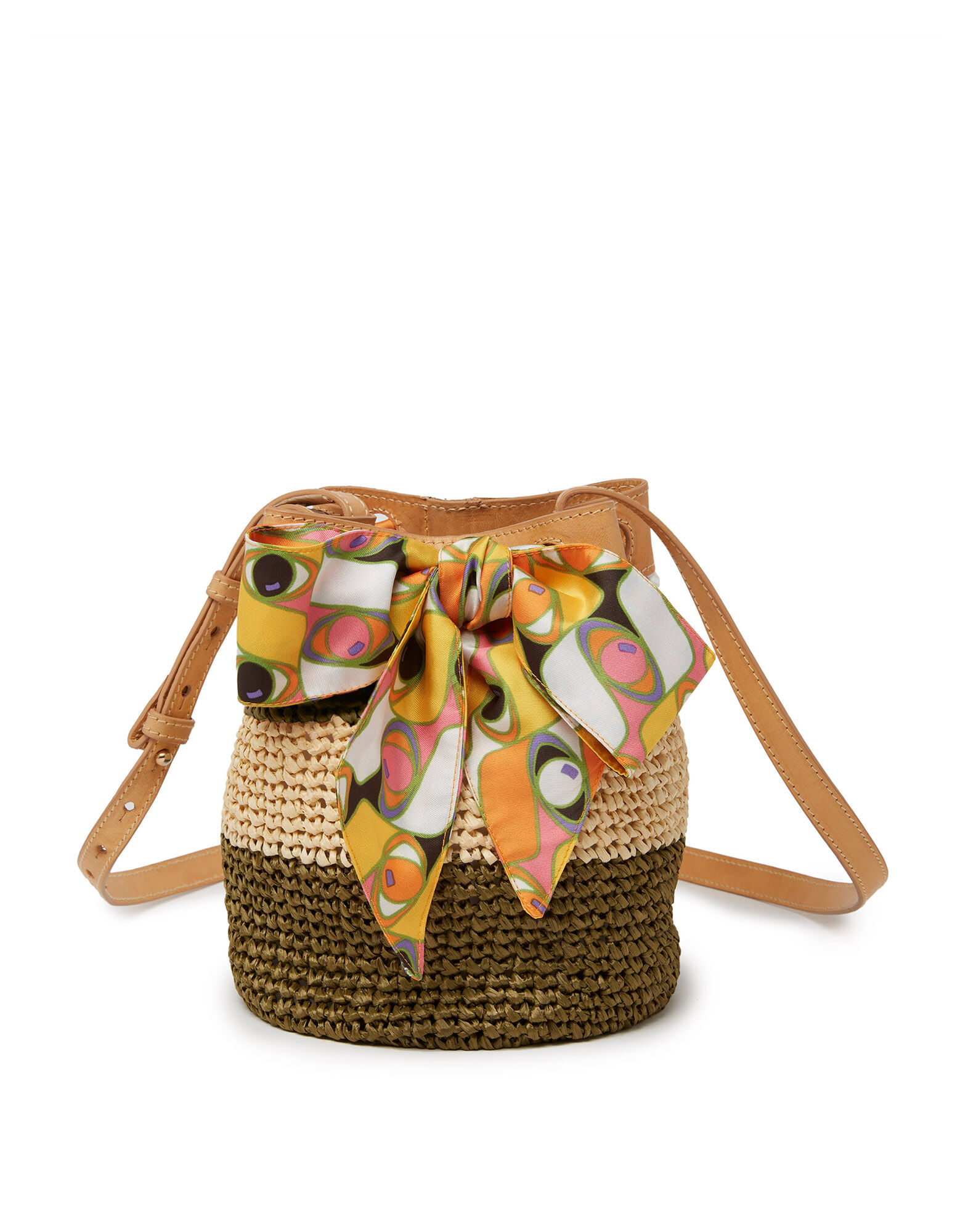 La DoubleJ Secchiello Multicolor Beige BAG0041RAF003MUL0058