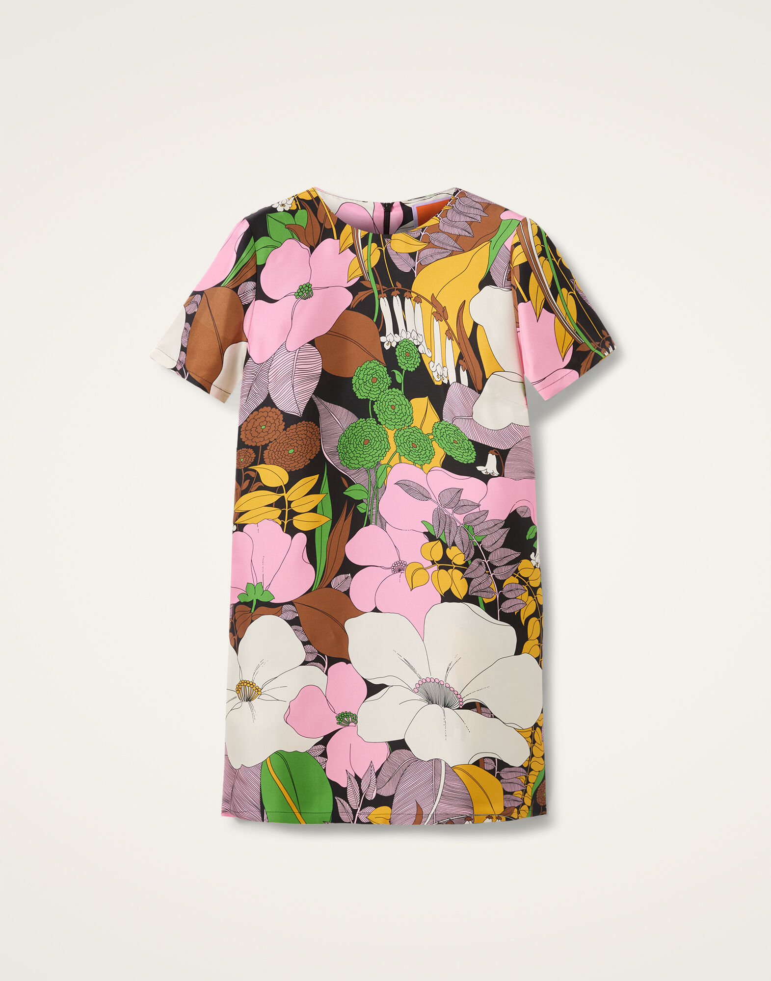 La DoubleJ Mini Swing Dress Big Flower DRE0159SIL001BFL0001