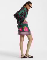 La DoubleJ Foulard Mini Skirt La DoubleJ Foulard Mini Skirt Lampone Placée Emerald SKI0110VIS011FMB06GR04