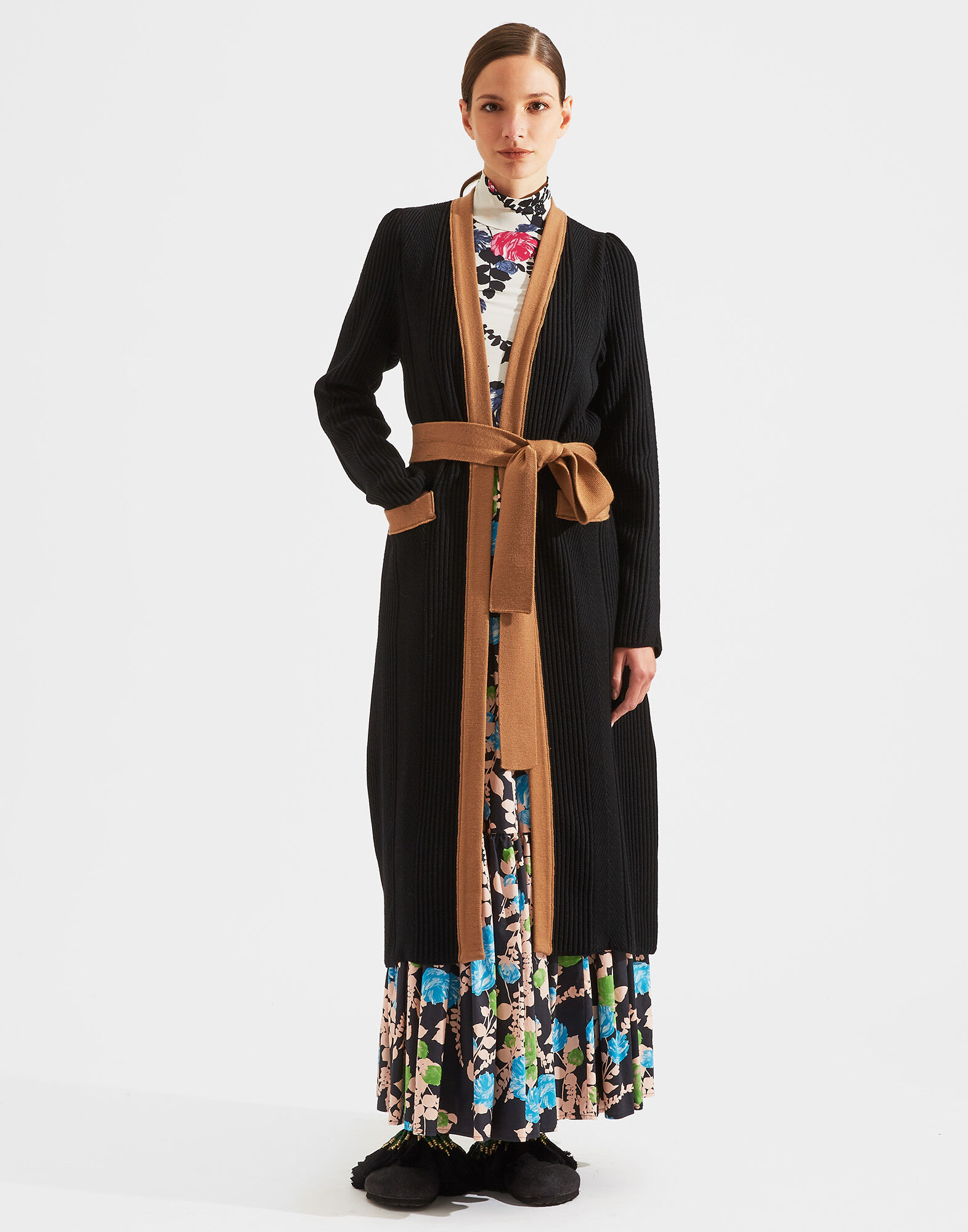 LaDoubleJ Nonna Cardigan Solid Black PUL0034KNI024BLA0001