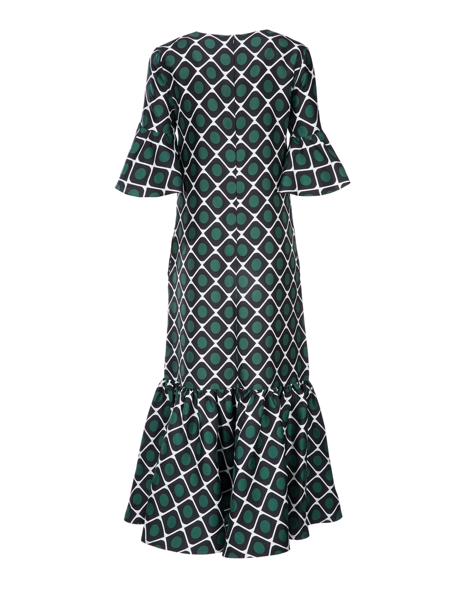 LaDoubleJ Curly Swing Dress Olive DRE0004SIL001OLI0001