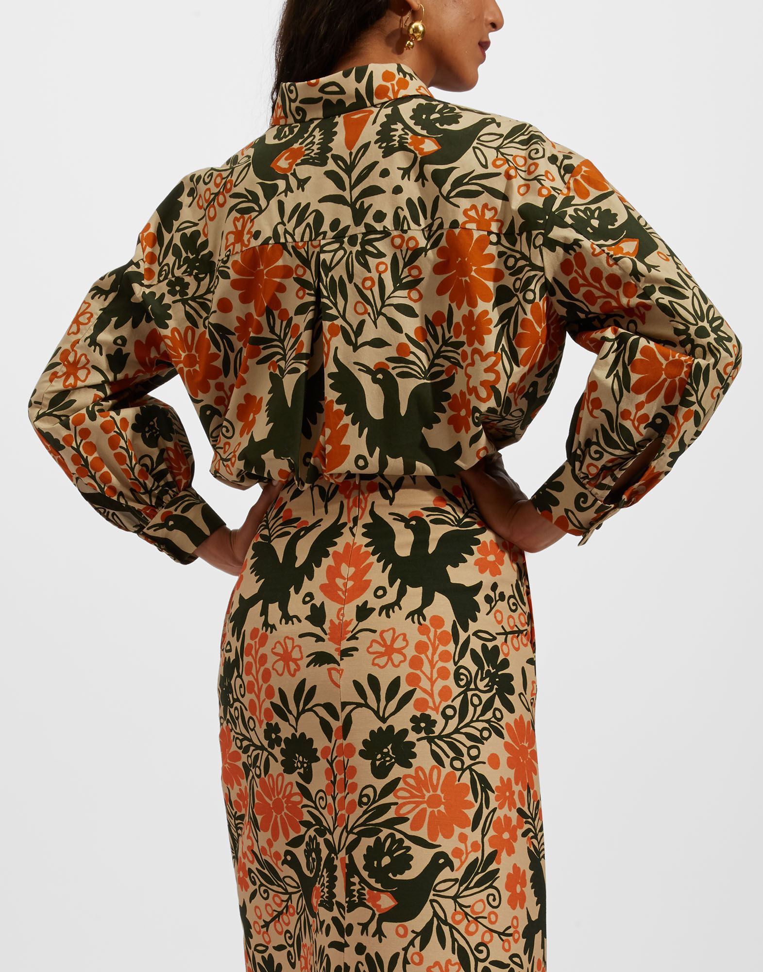 La DoubleJ Poet Shirt Forest SHI0055COT001FOR0001