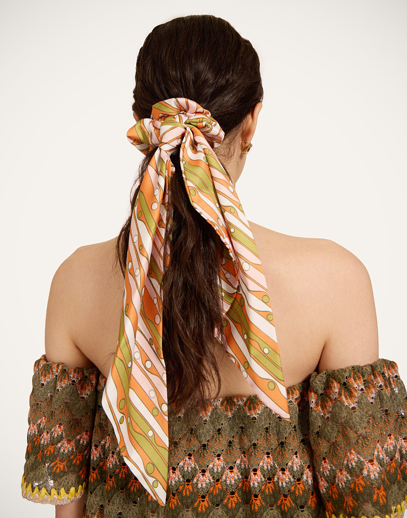 La DoubleJ Bow Scrunchie Smarties Orange SCR0007FOD001SMA02OR02