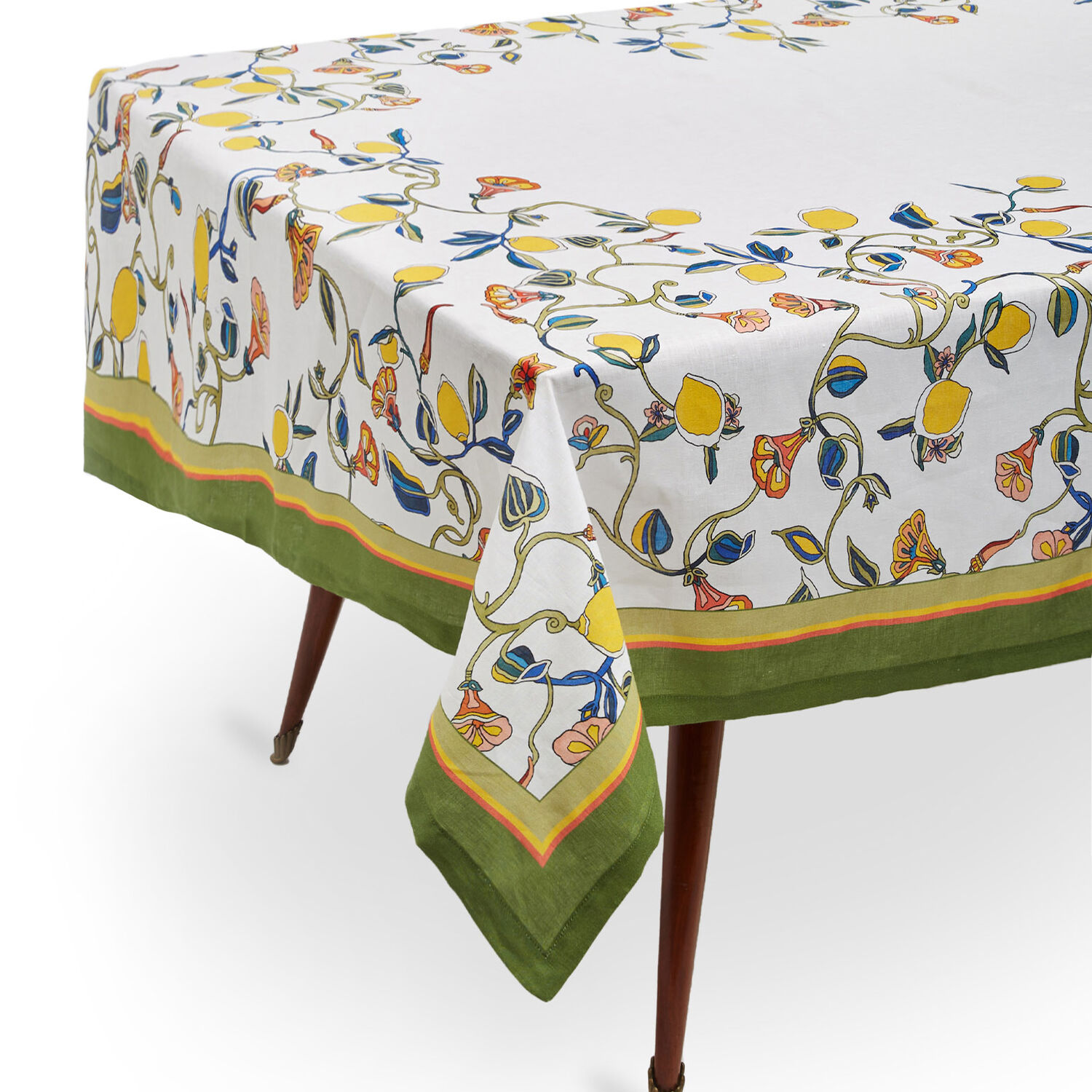La Doublej Large Tablecloth (180x350) In Borboni White
