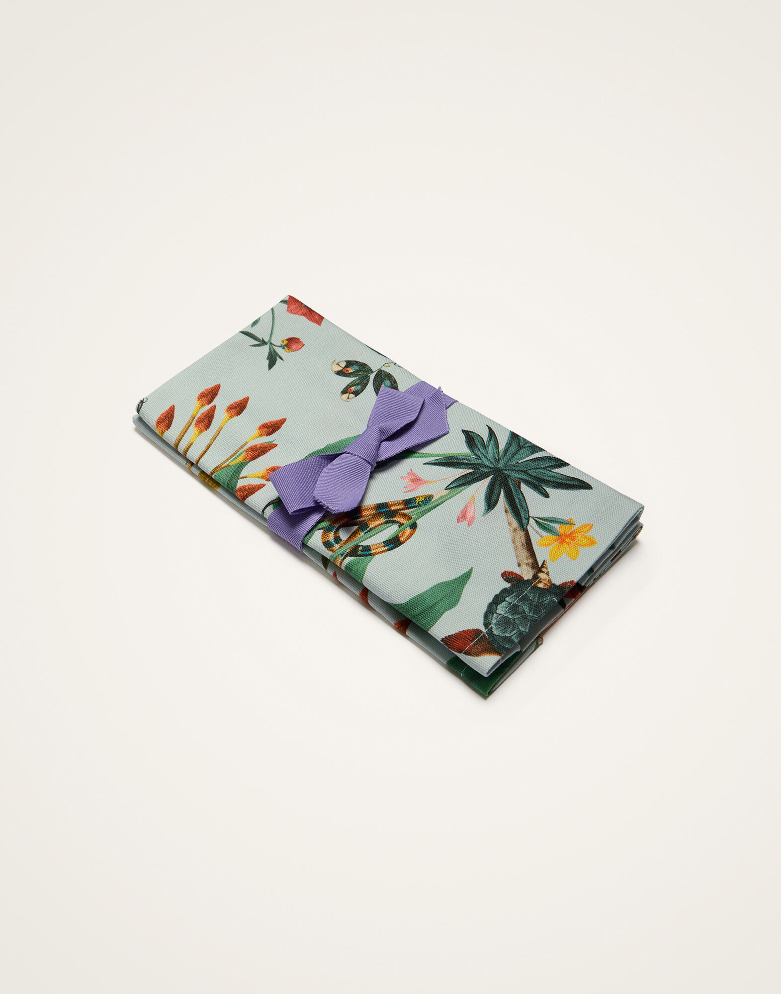 La DoubleJ Large Napkins Set Of 2 Fantastic Creatures Light Blue NAP0017COT073FCR01BU01