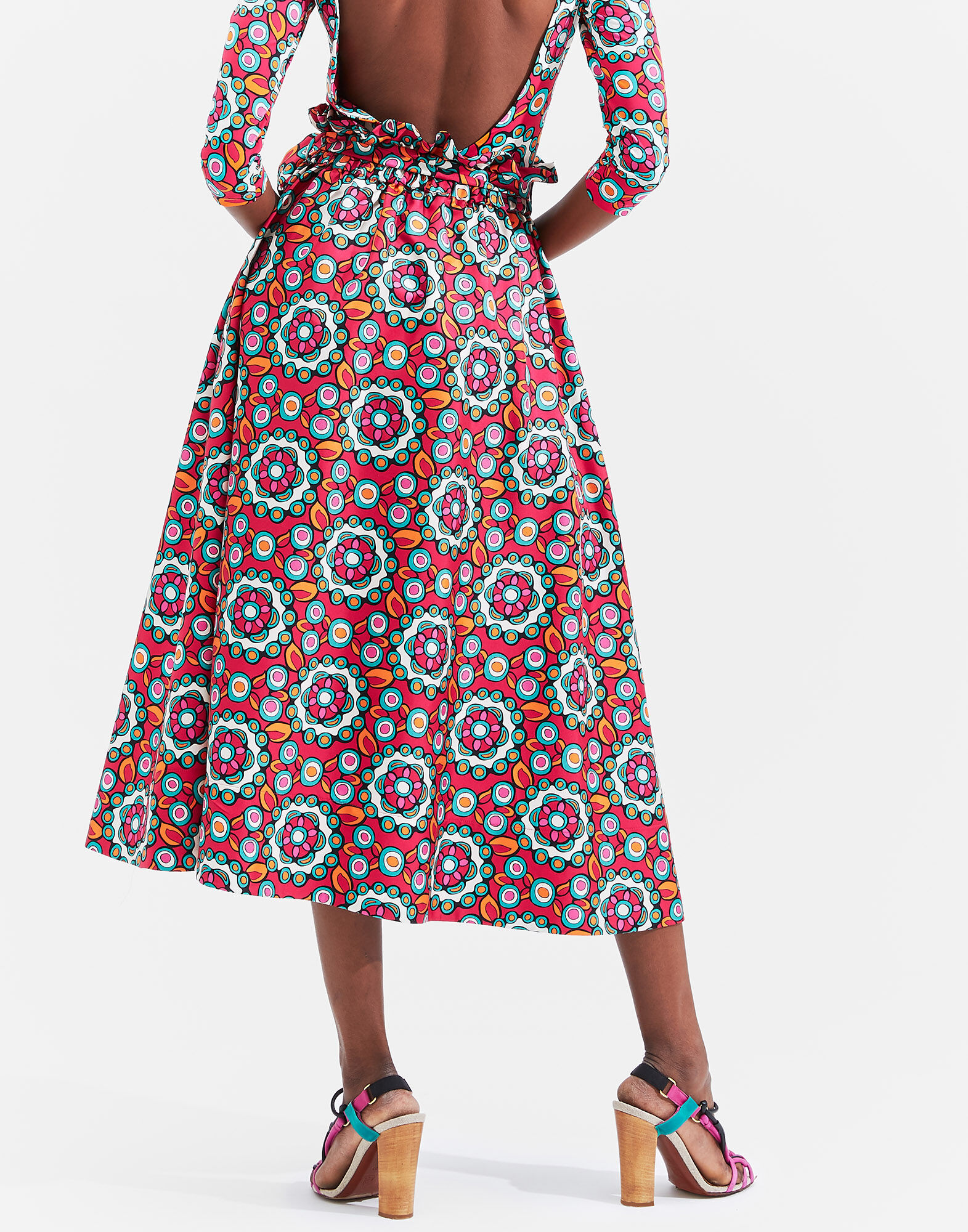 LaDoubleJ Sardegna Skirt Kaleidoscope Fuxia SKI0043SIL001KAL0004