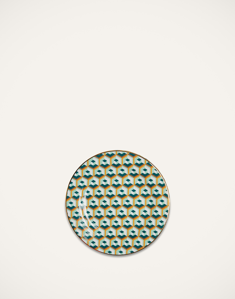La DoubleJ Dessert Plate Set of 2 La DoubleJ Dessert Plate Set of 2 Cubi Verde DIS0048CER001CUB0007