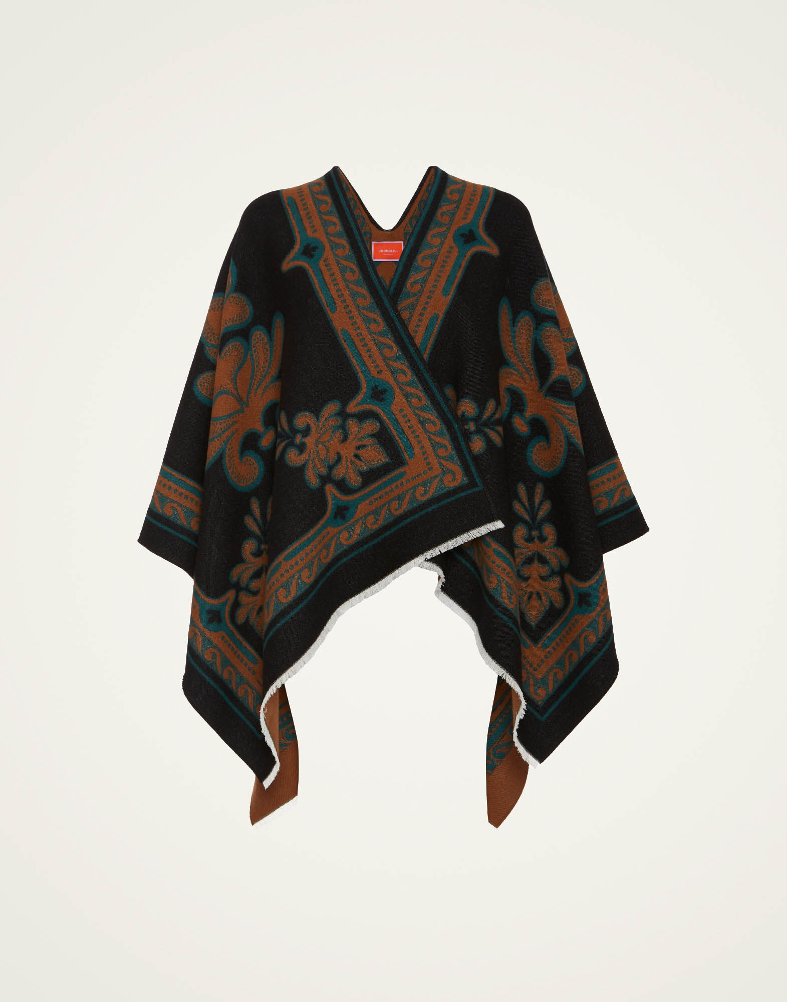 【名入れ無料】 Poncho in Herald Black for Women | La DoubleJ ジャケット・アウター