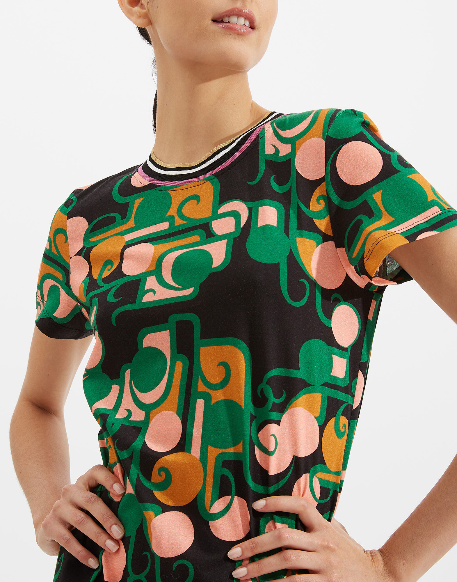 La DoubleJ Sporty Swing Dress Deco DRE0247JER002DEC0001