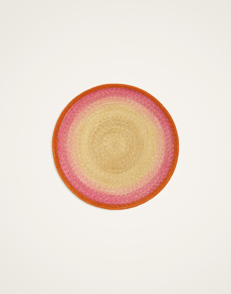 La DoubleJ Handpainted Sunset Placemats Set Of 2 La DoubleJ Handpainted Sunset Placemats Set Of 2 Gradient Fuchsia PMT0030STR001GRA02PI03