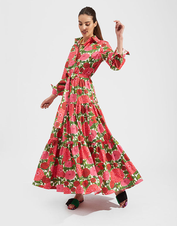 LDJ Icons - The Bellini Dress, a Belted Maxi Dress | La DoubleJ