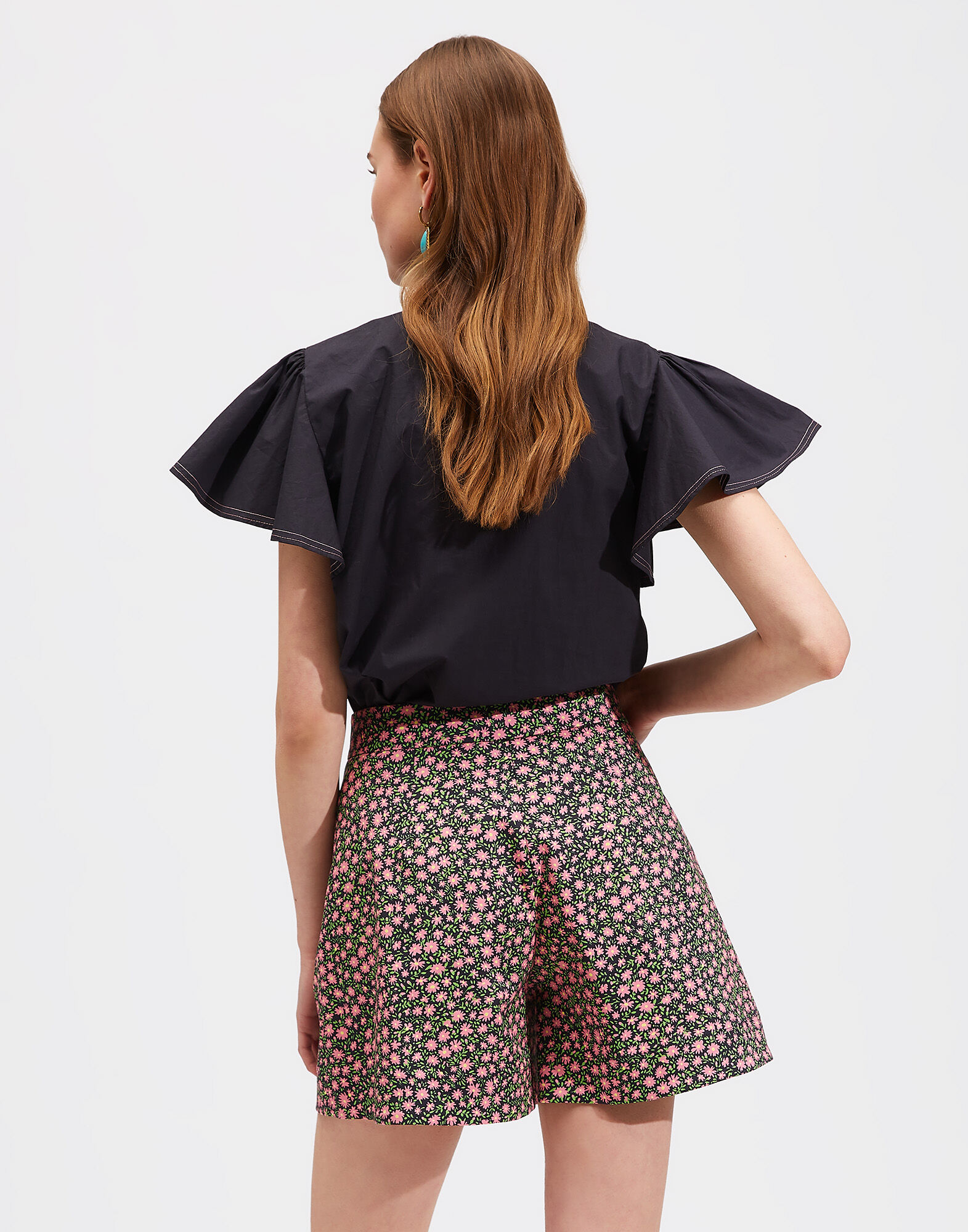 LaDoubleJ Lou Lou Shirt Solid Black SHI0048COT001BLA0001