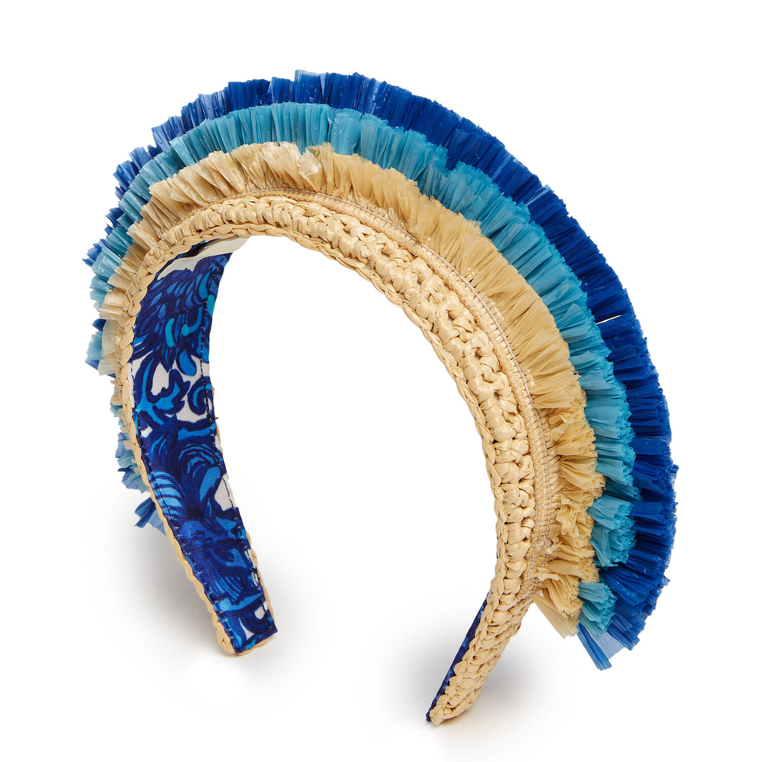 La Doublej Halo Headband In Solid Light Beige