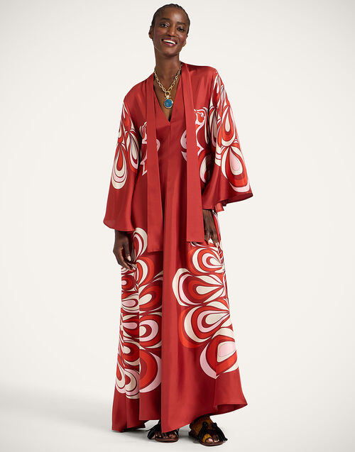 La DoubleJ Magnifico Dress Phoenix Plac&eacute;e Burgundy DRE0232SIL006PHO01RE02