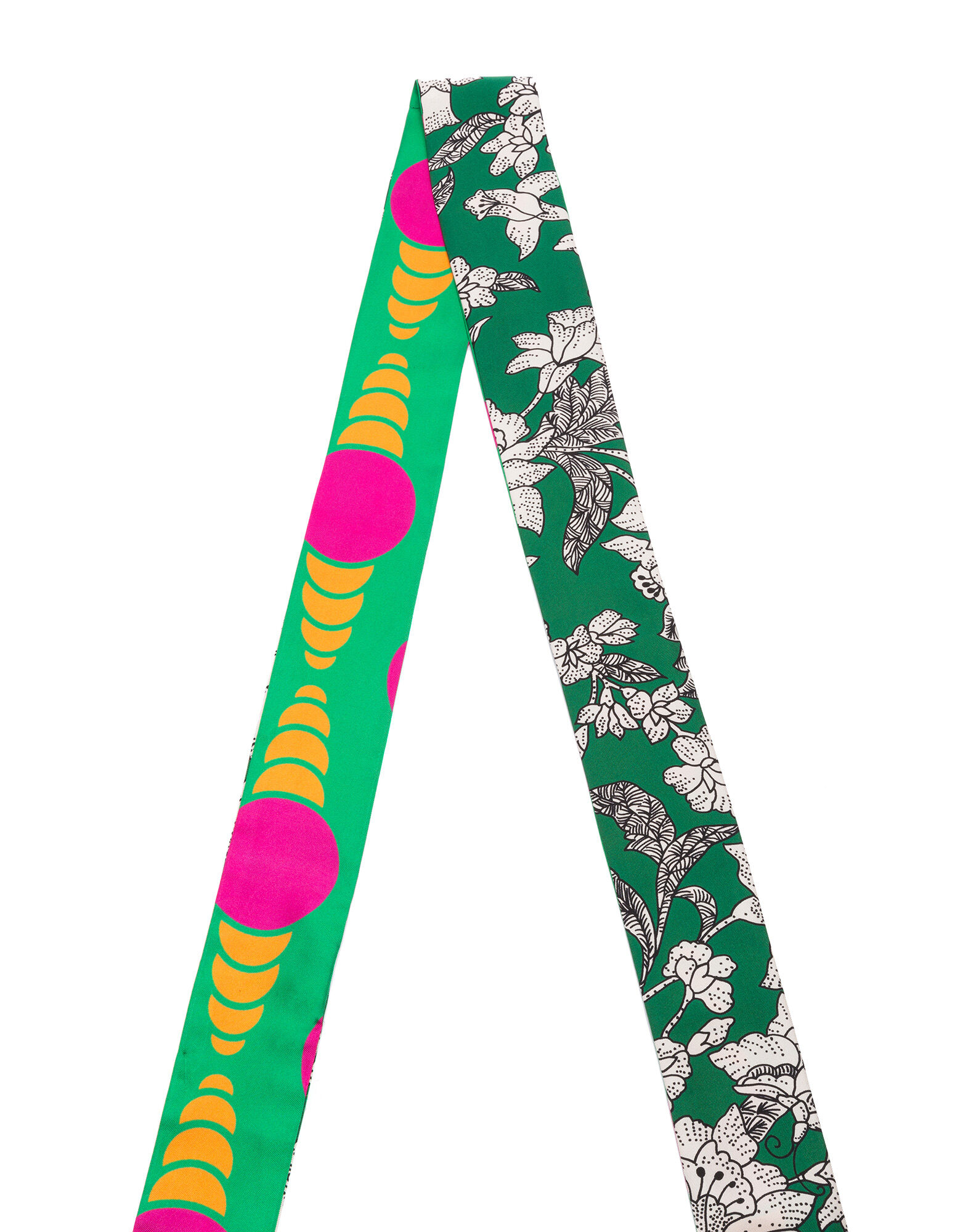 LaDoubleJ Skinny Scarf in Lilium Verde + Lava Lamp Grande Lilium Verde + Lava Lamp Grande SCA0008SIL001VAR0003