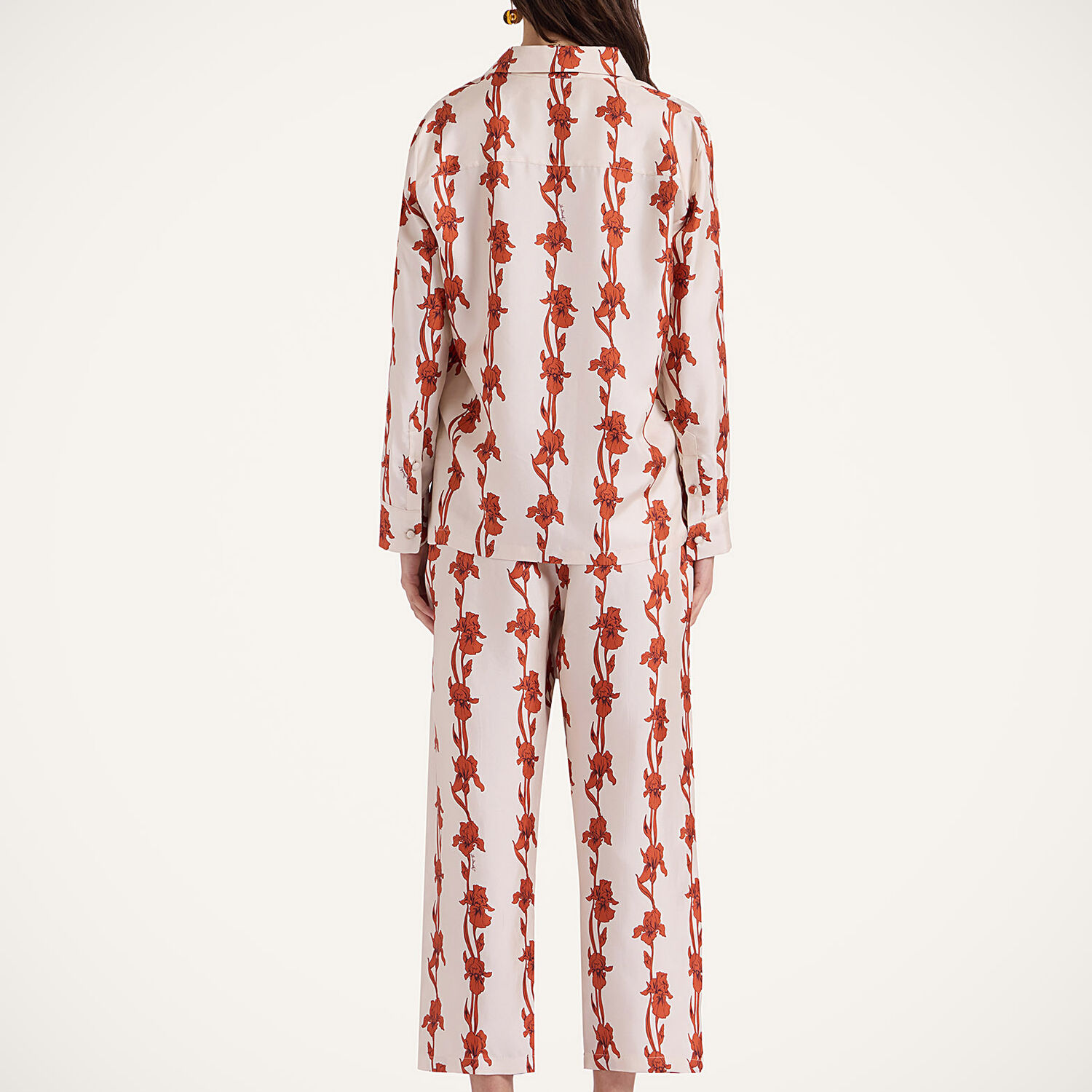 La Doublej Drawstring Pants In Mini Iris Dark Orange