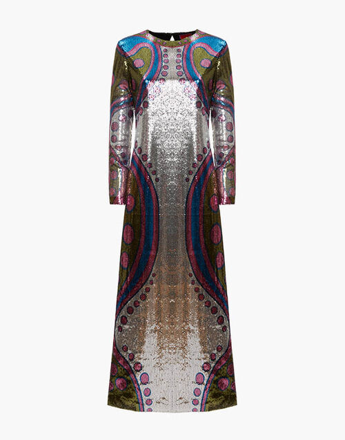 La DoubleJ Supreme Swing Dress Spritz Placée Silver DRE0445PAI004SPR04GY04