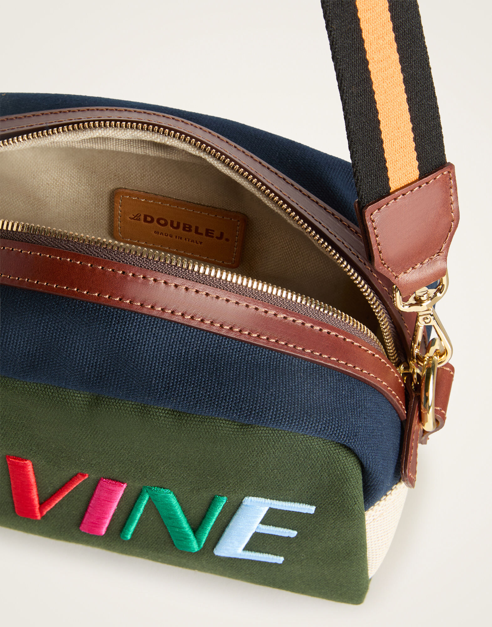 La DoubleJ Divine Beauty Bag Solid Dark Green BAG0090COT079SOLIDGR03