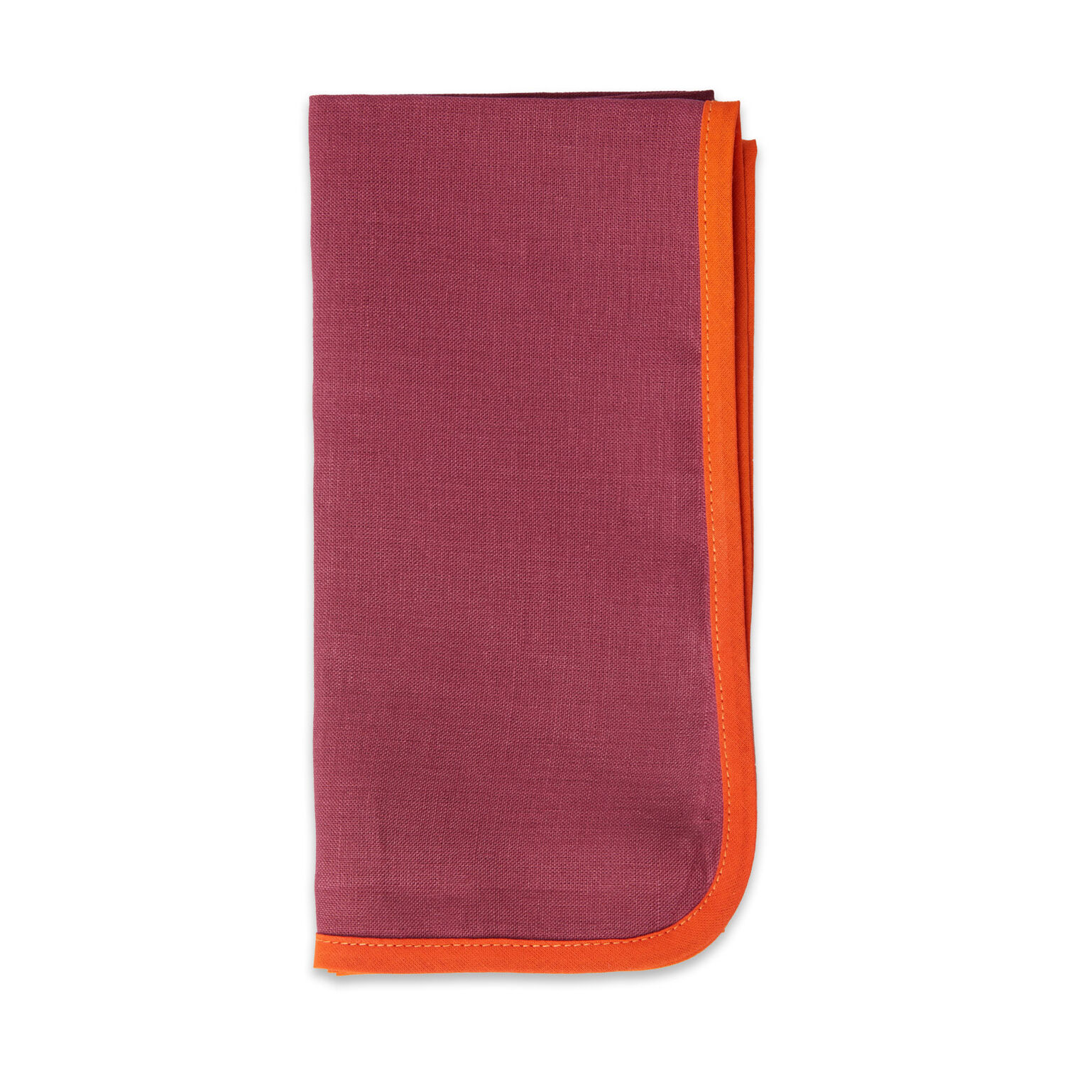 Shop La Doublej Large Napkins Set Of 2 (45x45) In Rainbow Raspberry