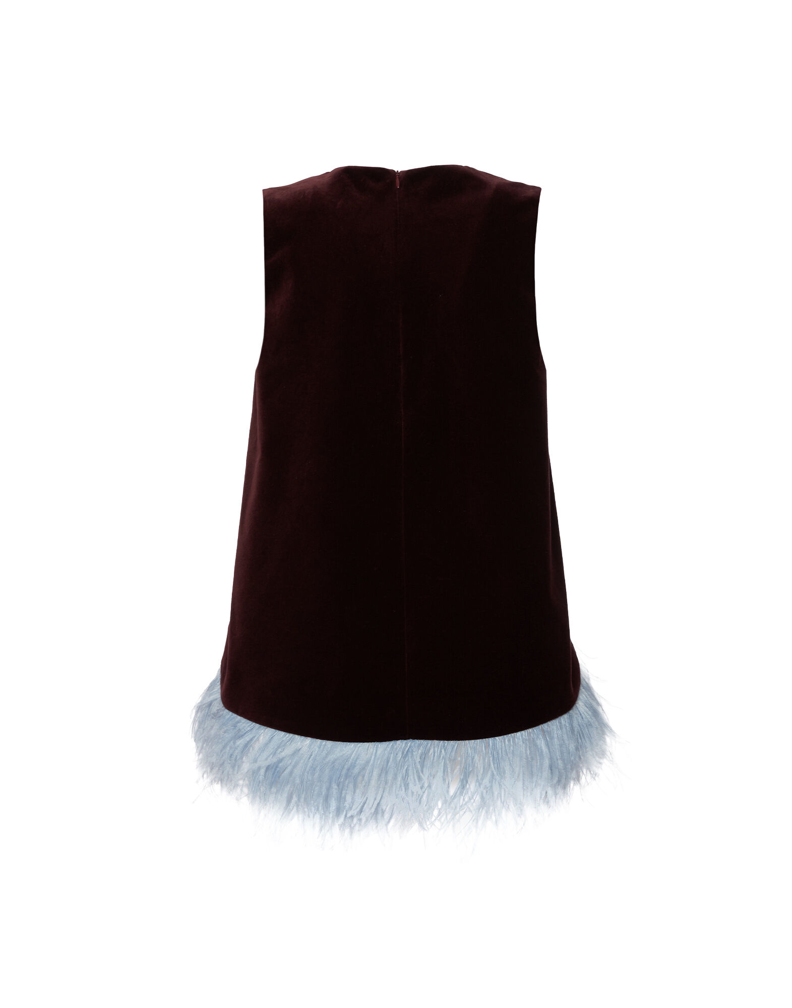 La DoubleJ La Scala Top Solid Burgandy TOP0013VEL011SOLIDRE02