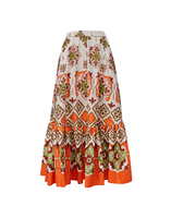 La DoubleJ Sunset Skirt La DoubleJ Sunset Skirt Partenope Placée SKI0068COT039PRT01OR02