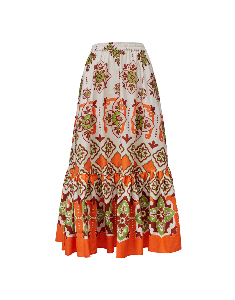 La DoubleJ Sunset Skirt La DoubleJ Sunset Skirt Partenope Placée SKI0068COT039PRT01OR02