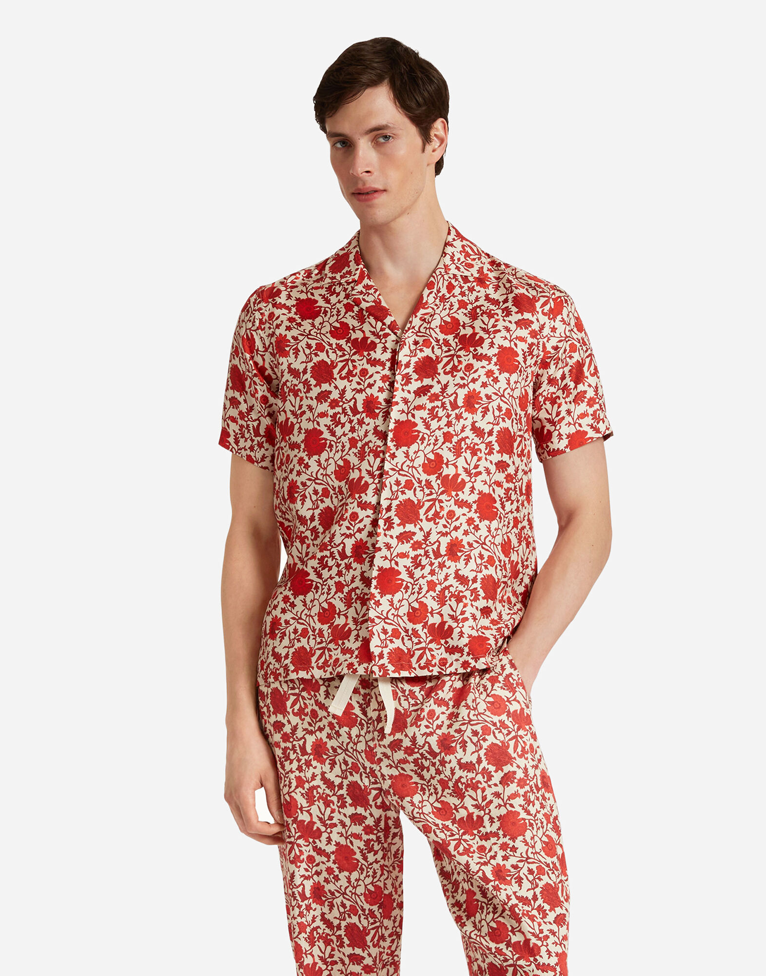 La DoubleJ Maitan Shirt Dragonflower Mini Red SHI0118SIL018DRE01RE01