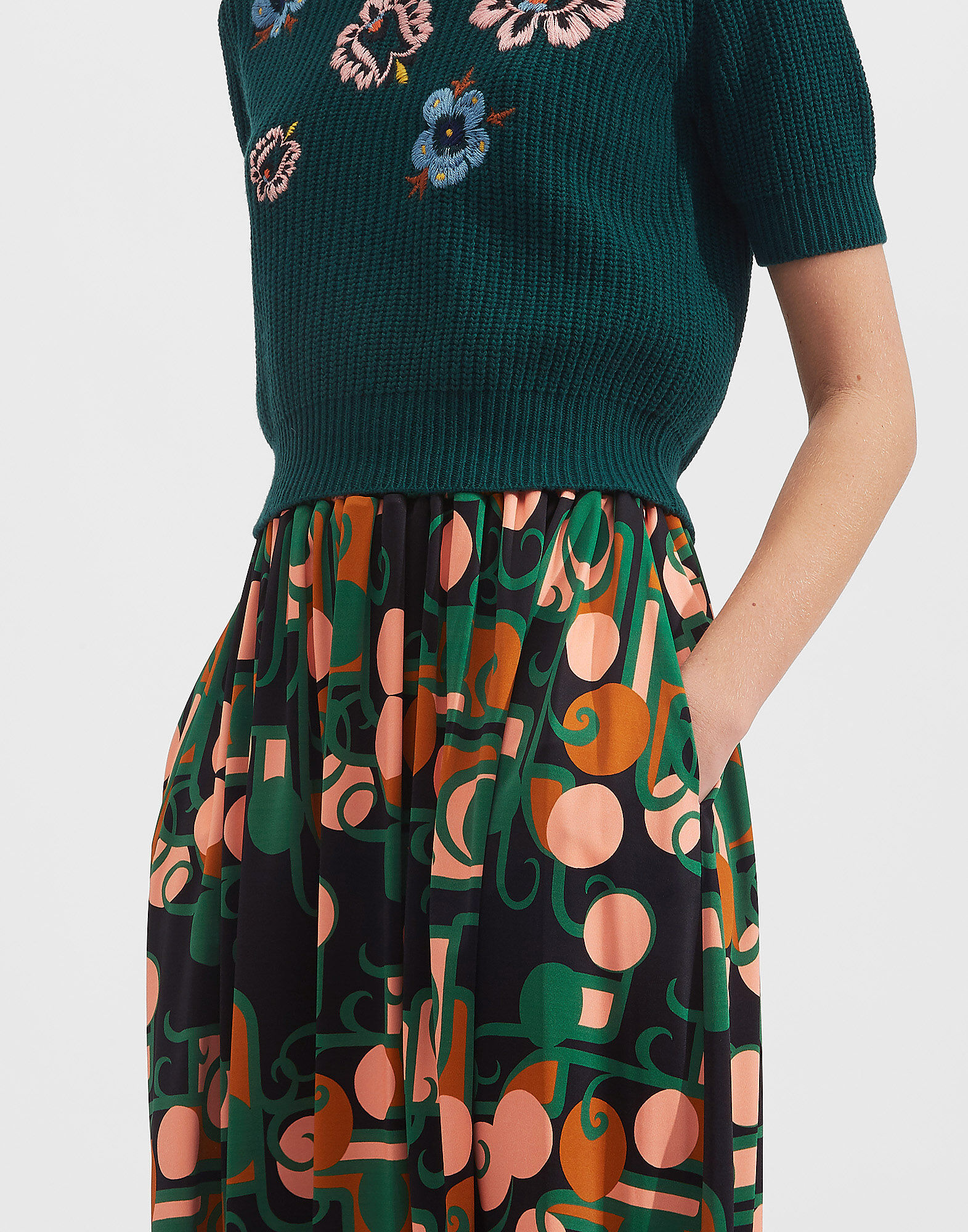 LaDoubleJ Simple Skirt Deco SKI0051JER011DEC0001