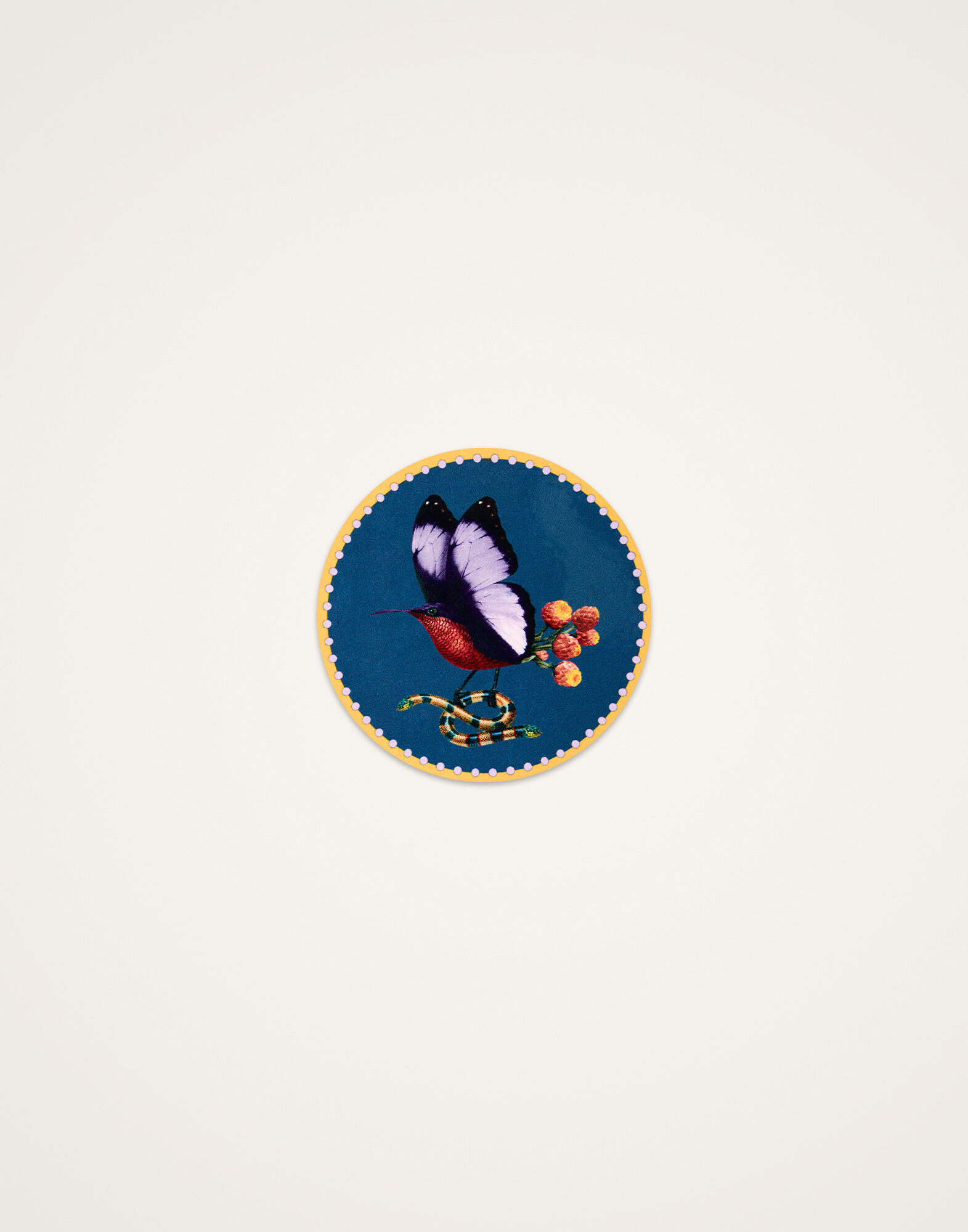 La DoubleJ Disk Coasters Set Of 4 Blooming Buddies CST0009CRK001BLB01MU03