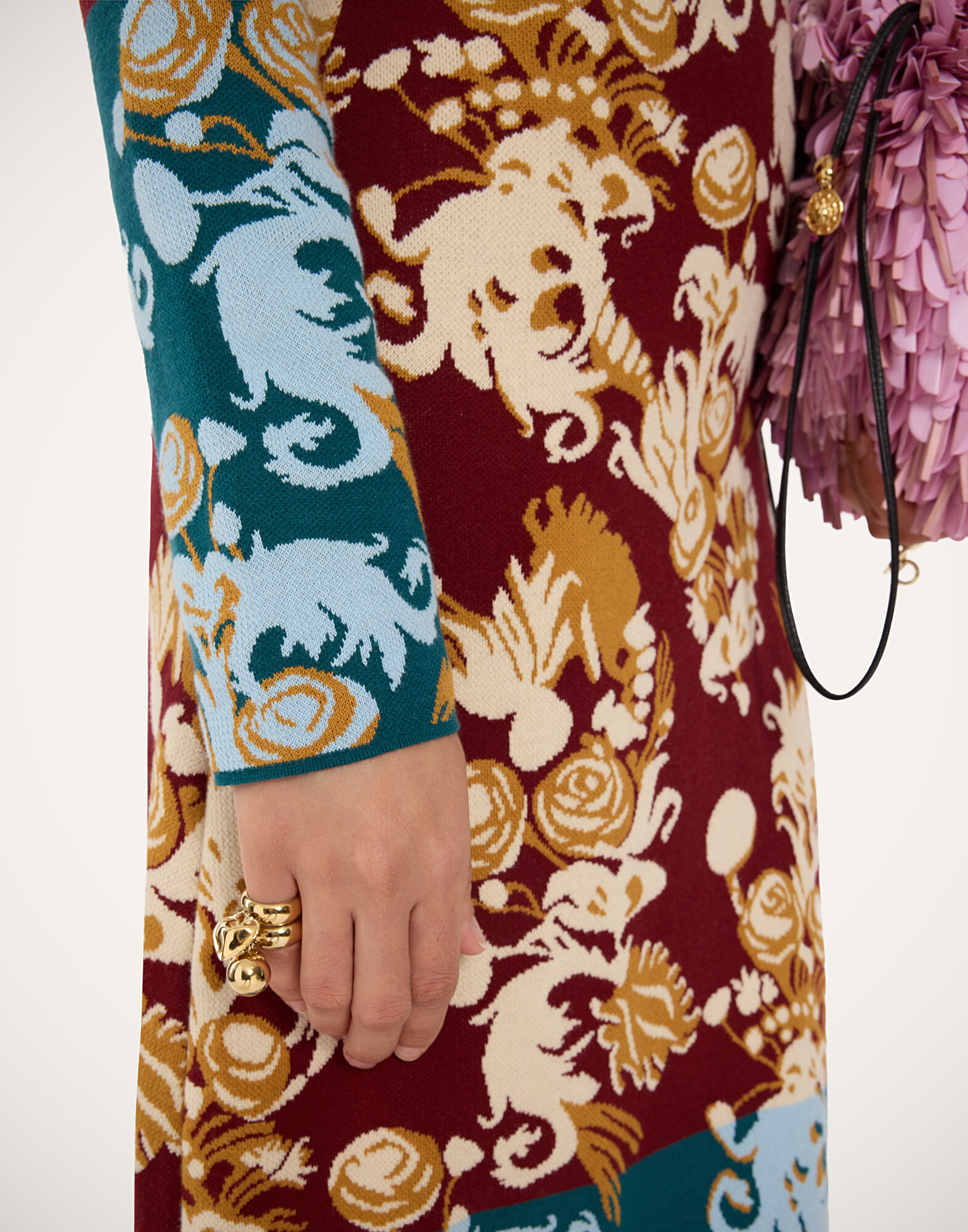 La DoubleJ Bee Dress Coven Burgundy DRE1006KNI226VA529RE07